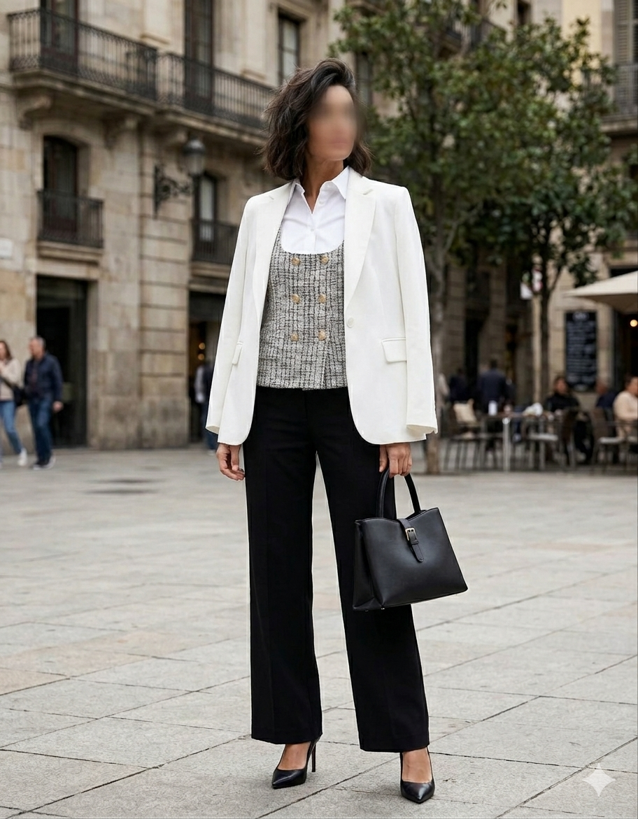 Zara Tweed Waistcoat