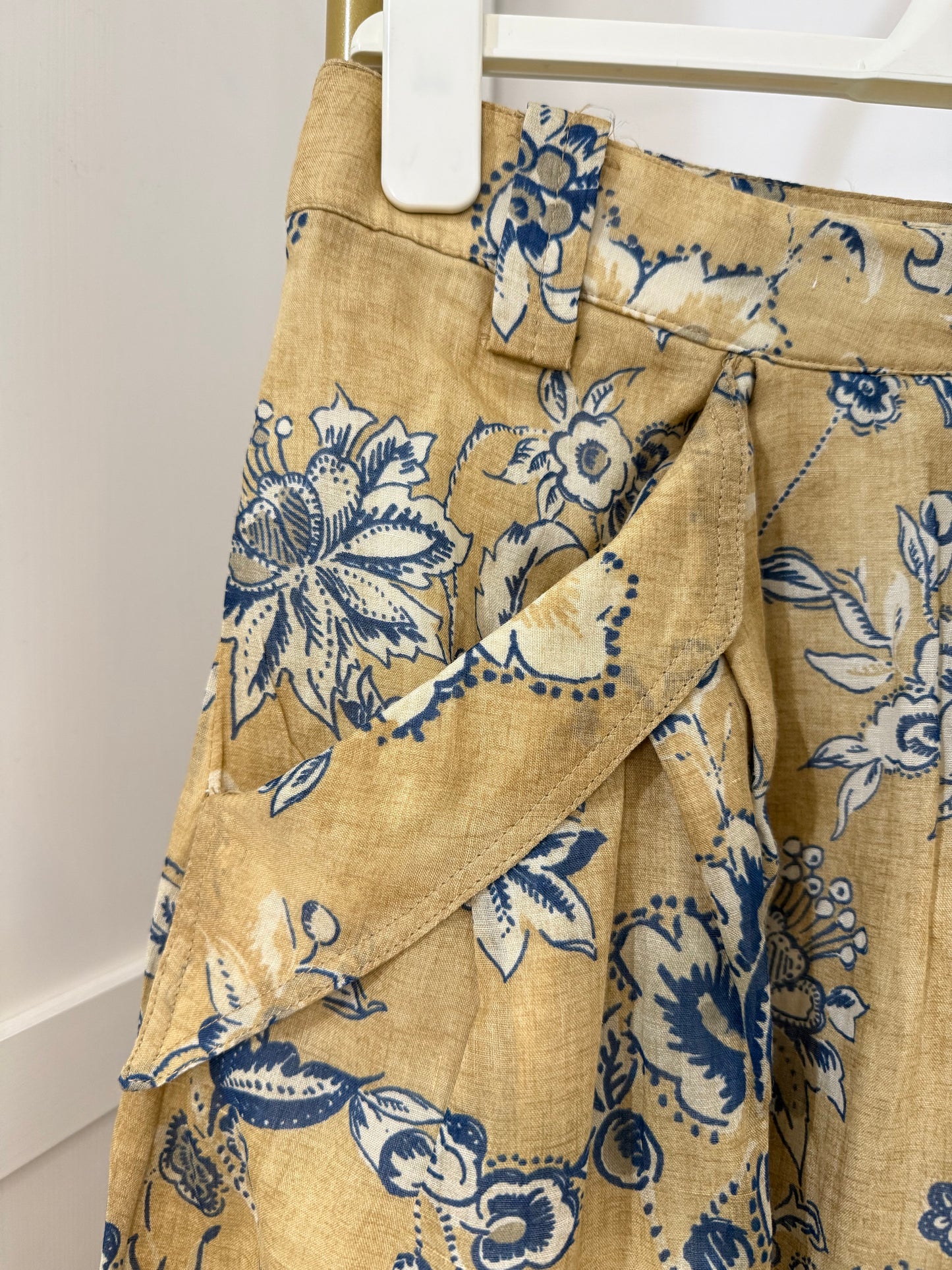 Zara Printed Midi Skirt