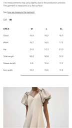 Linen Beige Short Sleeves Midi Dress