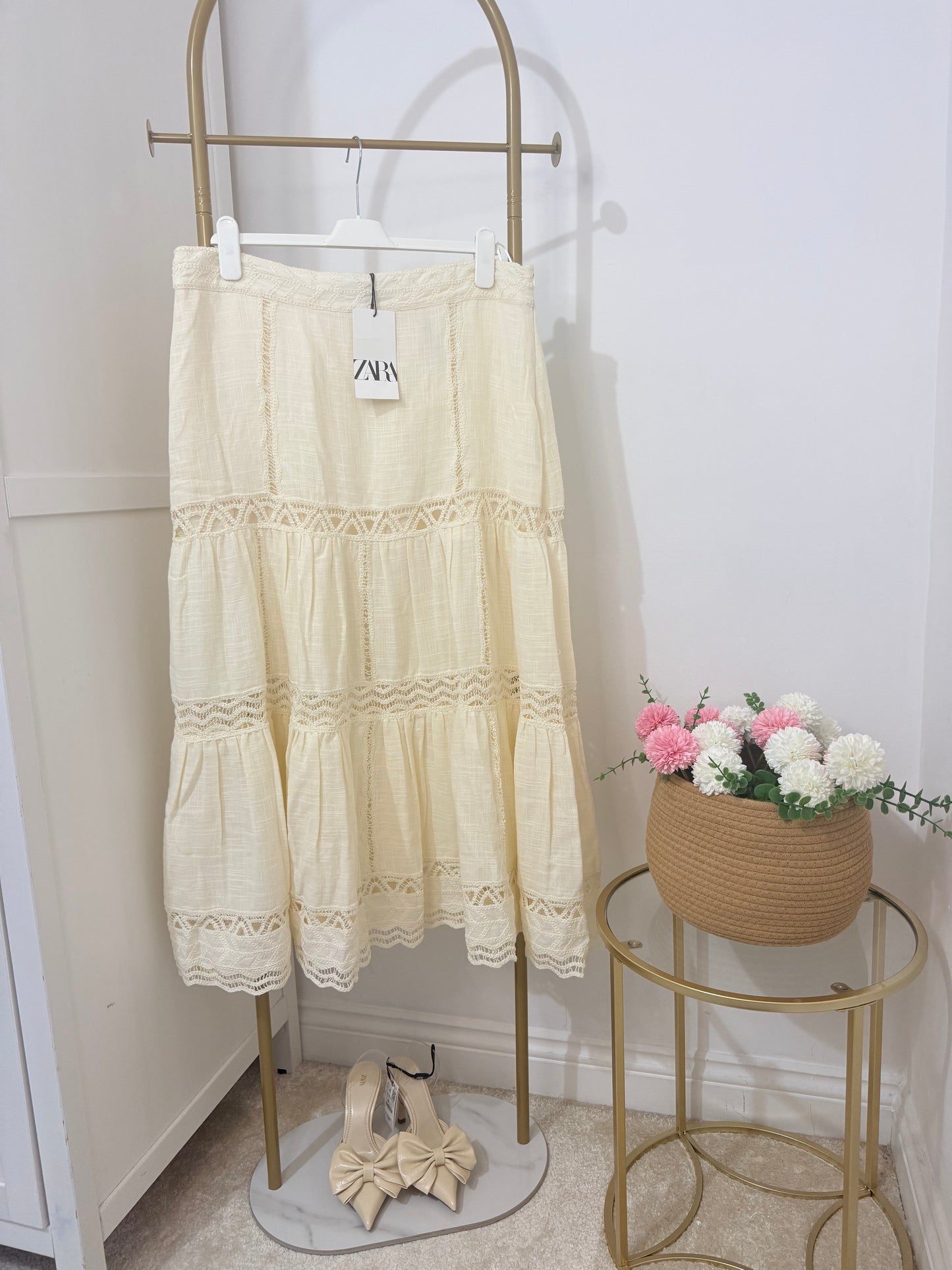 Zara Crochet Maxi Skirt