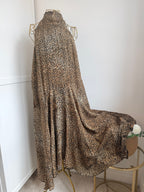 Zara Animal Print Asymmetric Halter Dress  8753/008