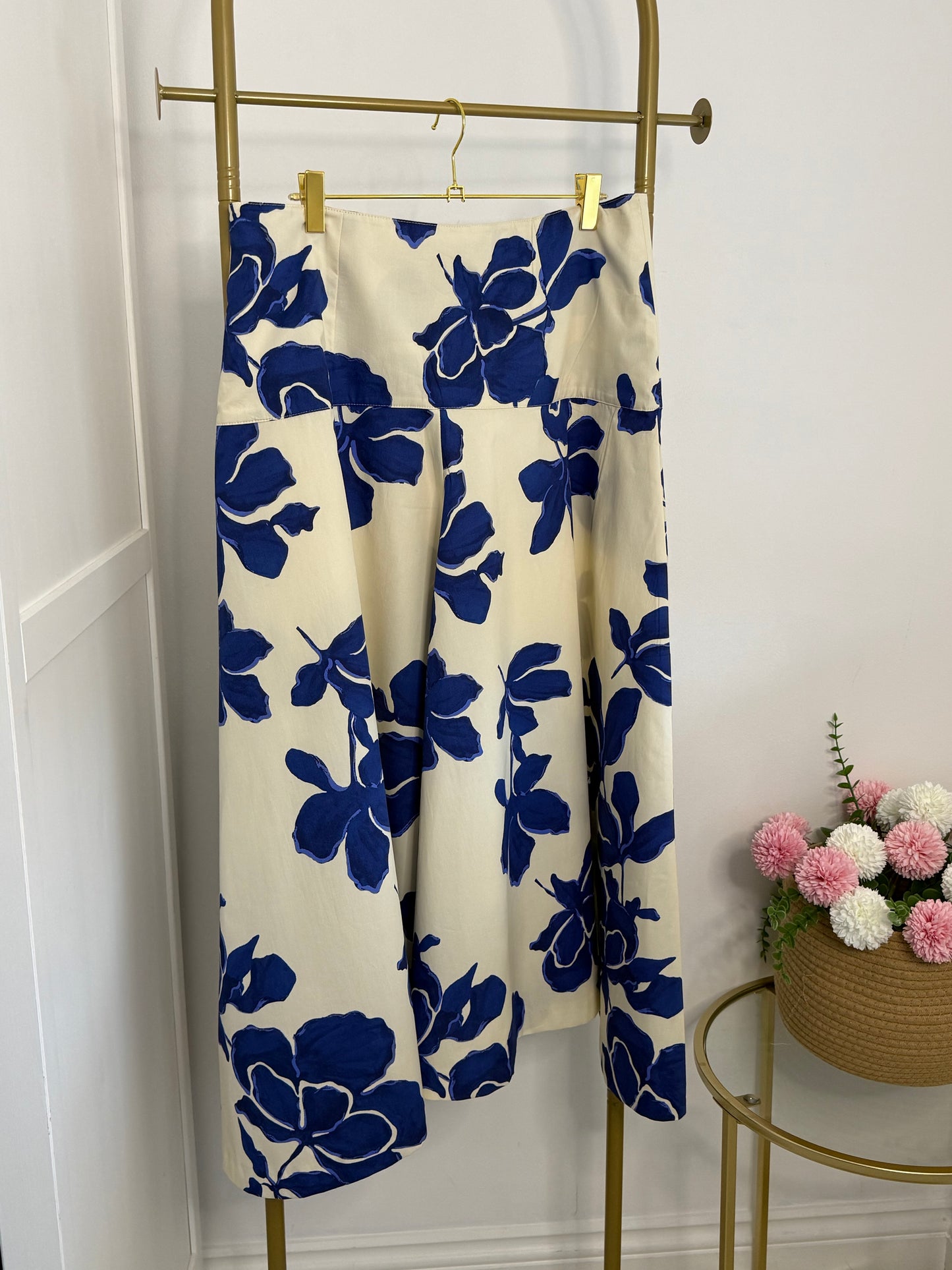 Zara Floral Midi Skirt