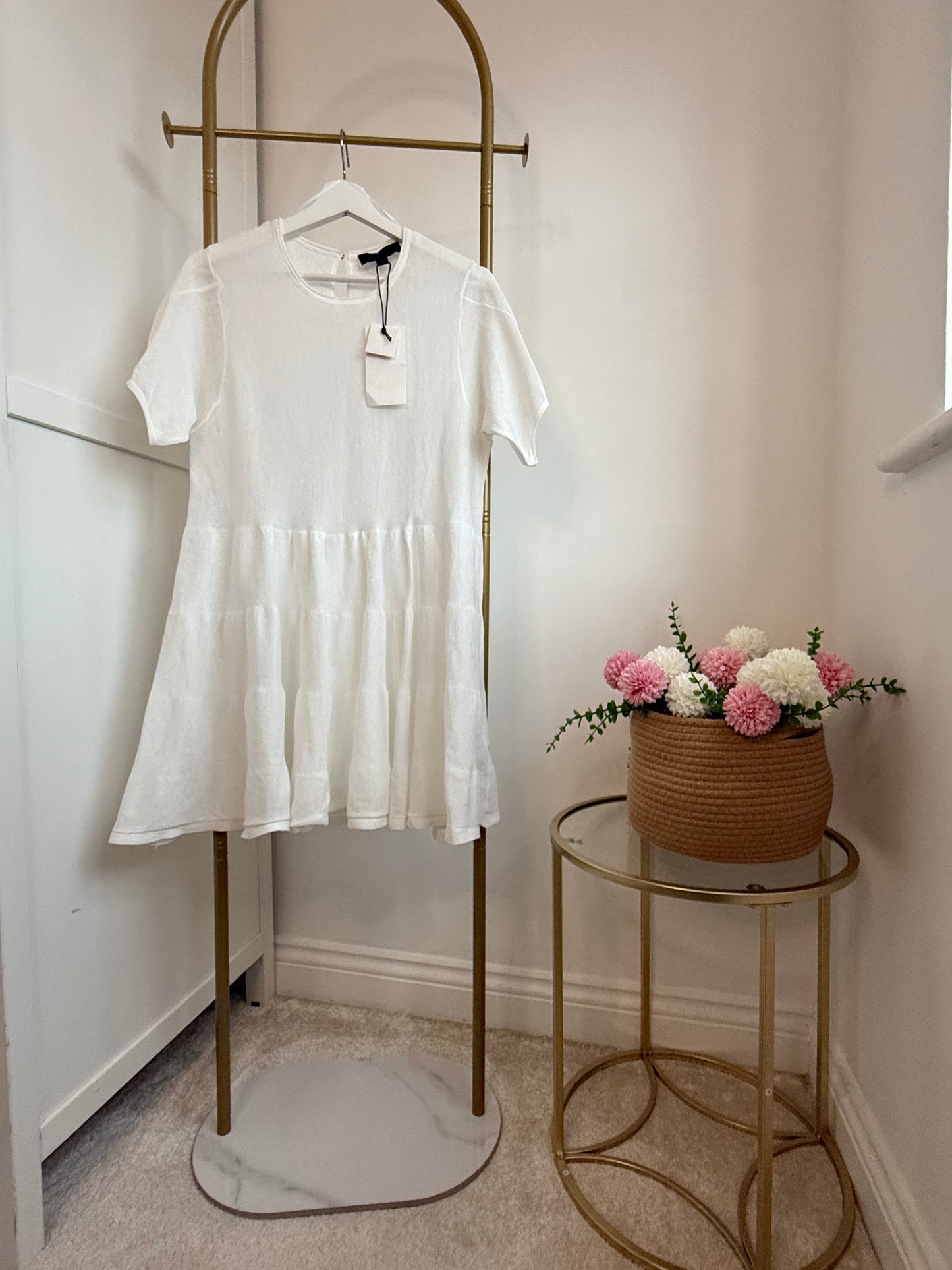 Zara White Mini Dress 0014/012