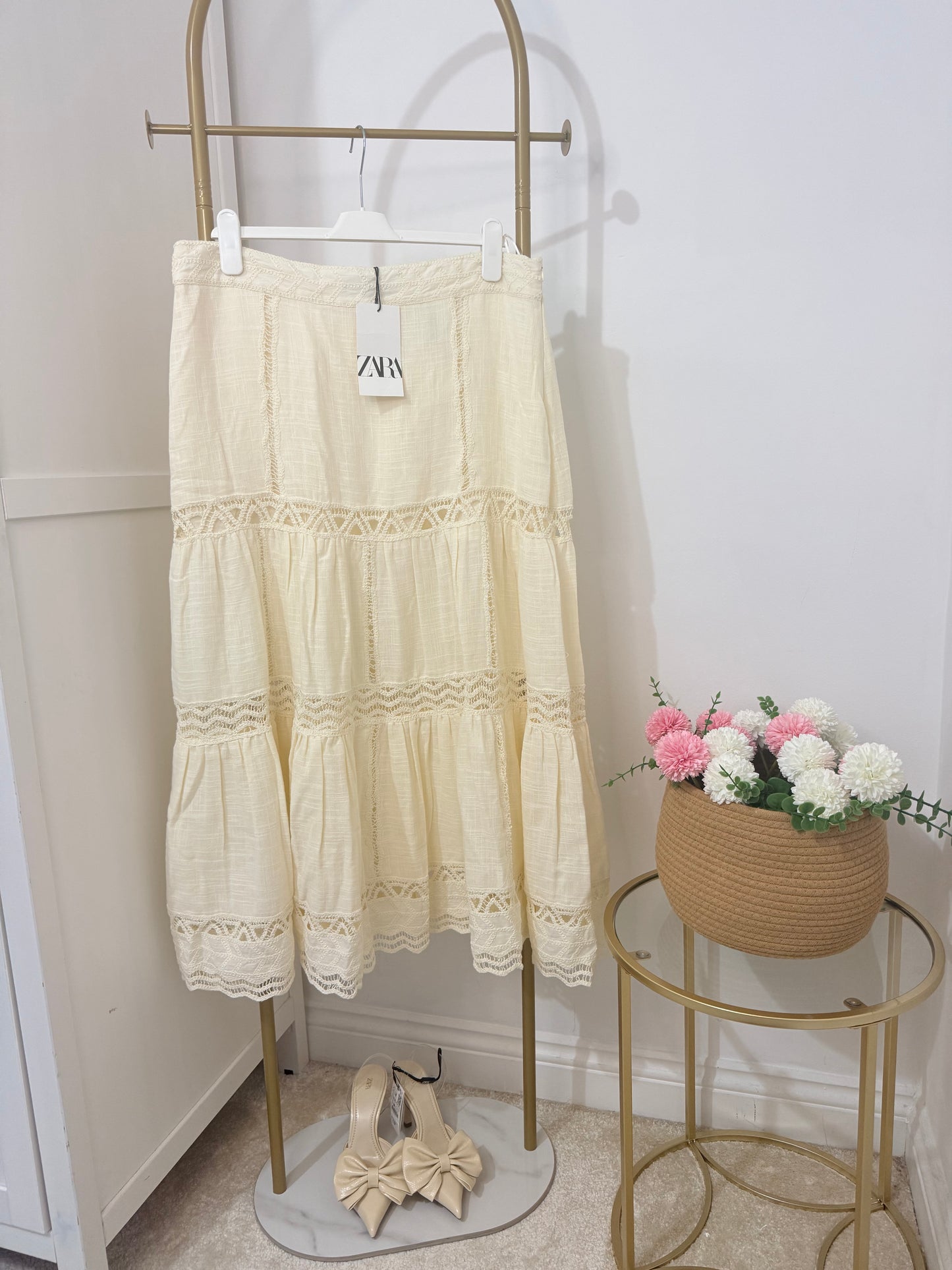 Zara Crochet Maxi Skirt