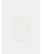 White Short Puff Sleeves Top