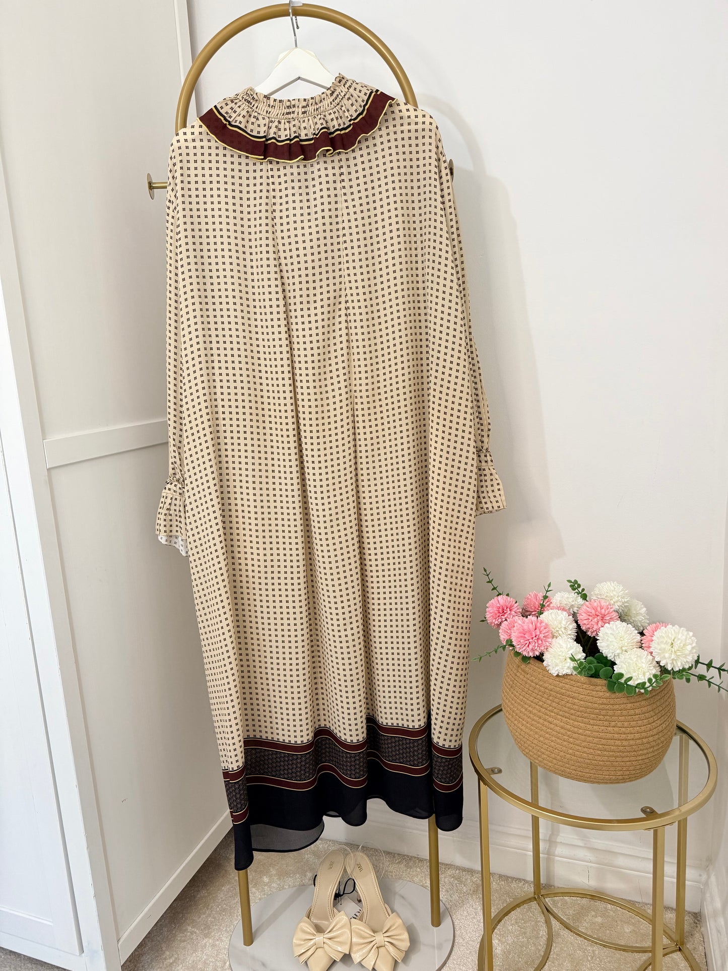 Zara Studio Printed Midi Dress