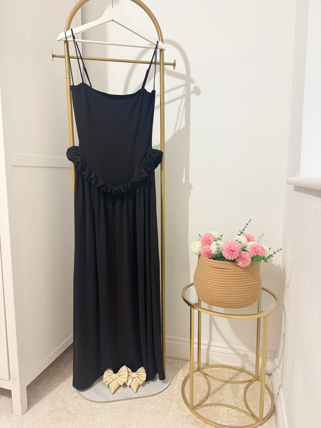 Brown Sleeveless Maxi Dress
