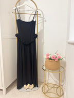 Brown Sleeveless Maxi Dress