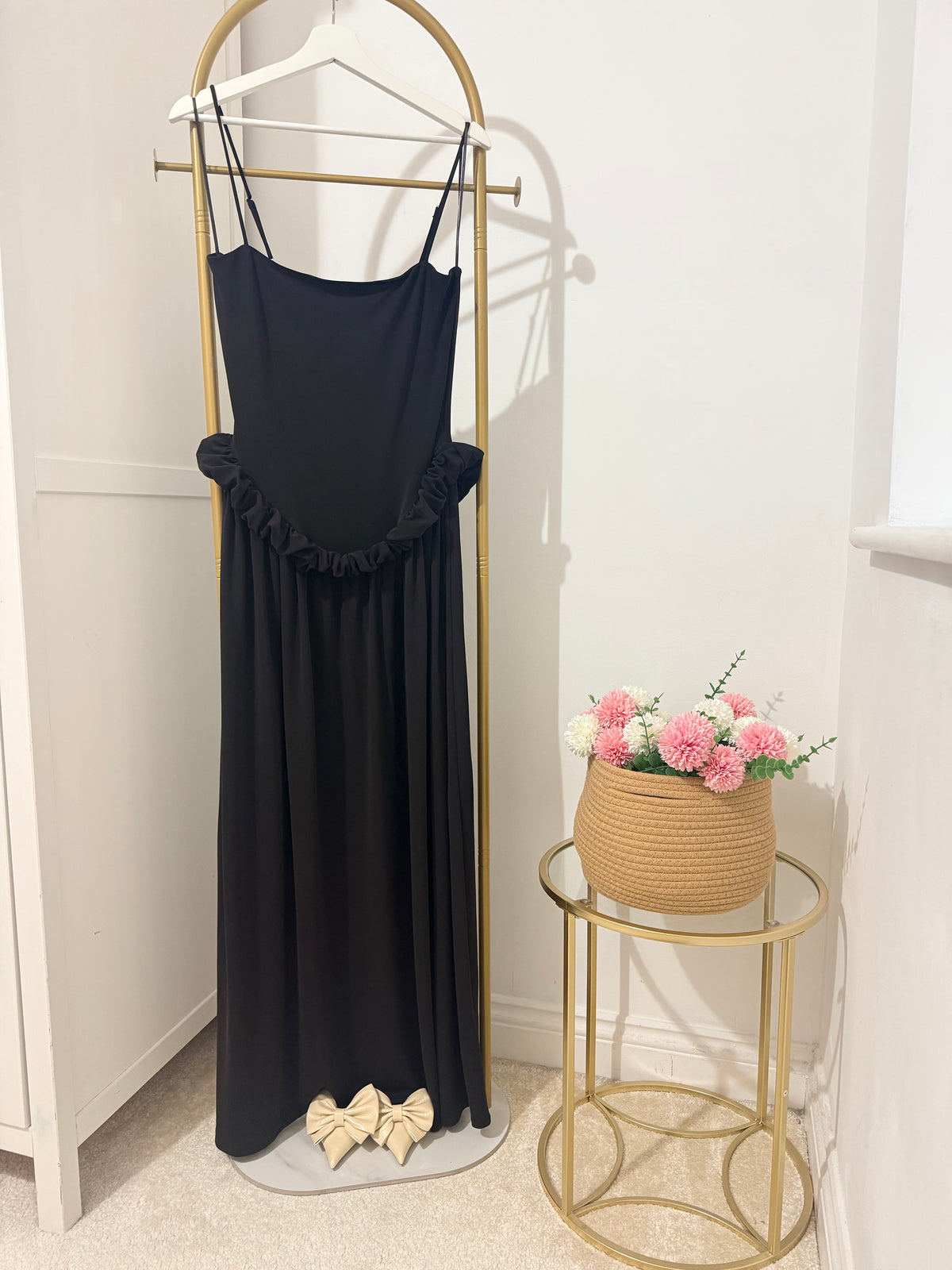 Brown Sleeveless Maxi Dress