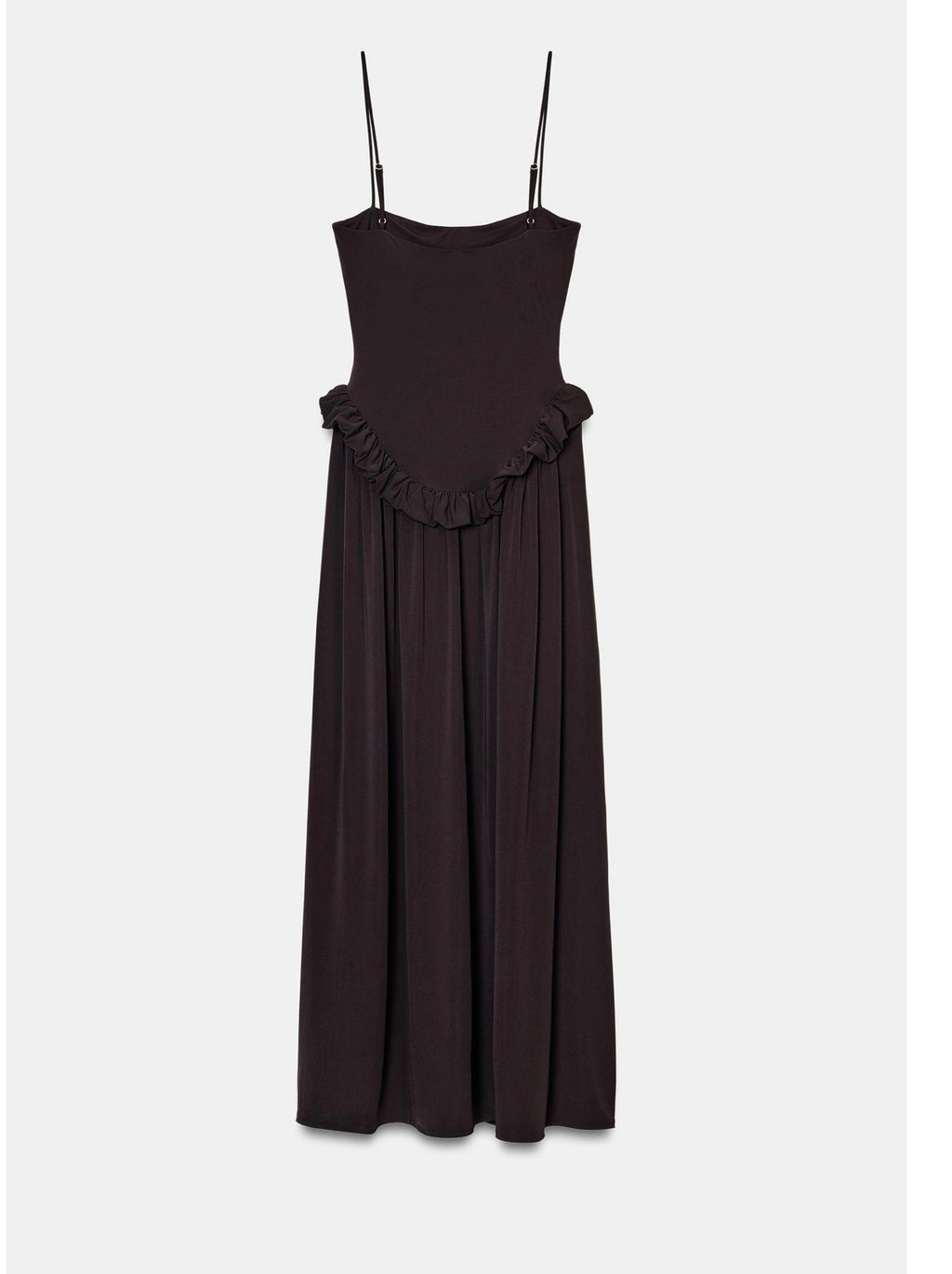 Brown Sleeveless Maxi Dress