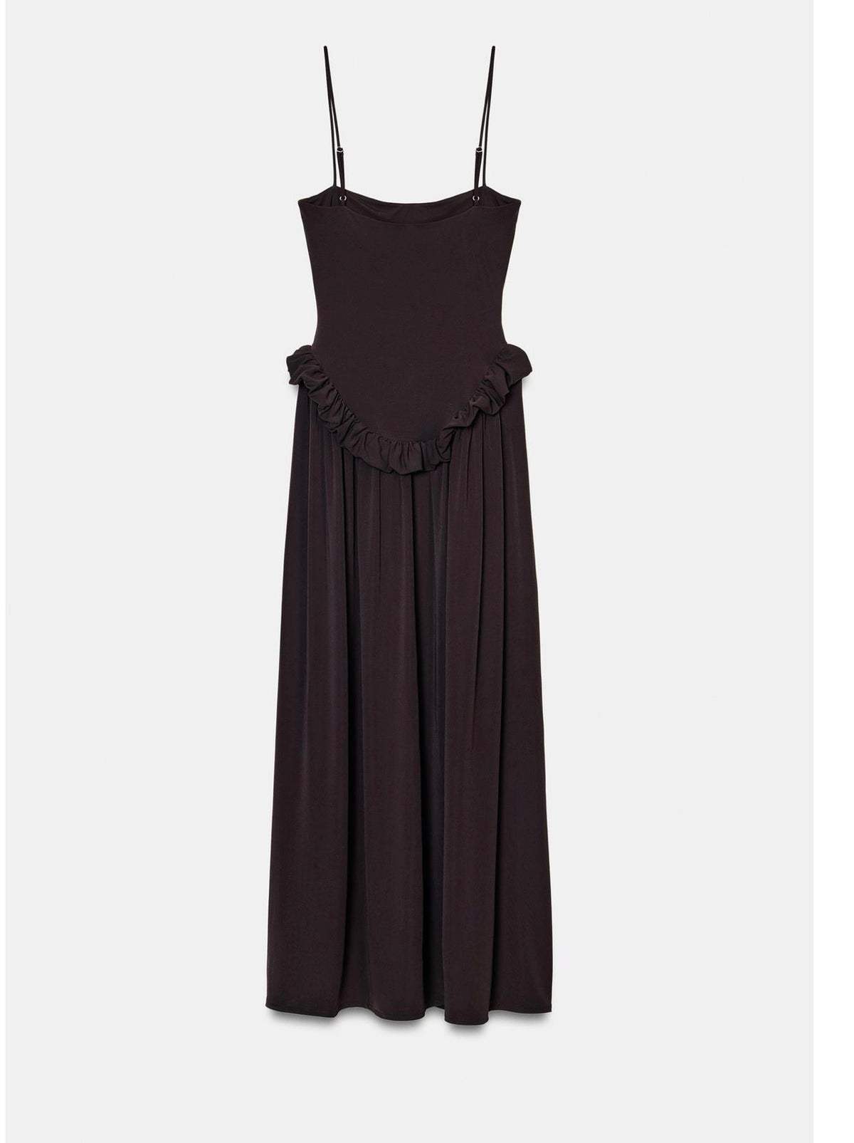 Brown Sleeveless Maxi Dress