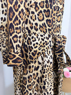Animal Print Midi Dress