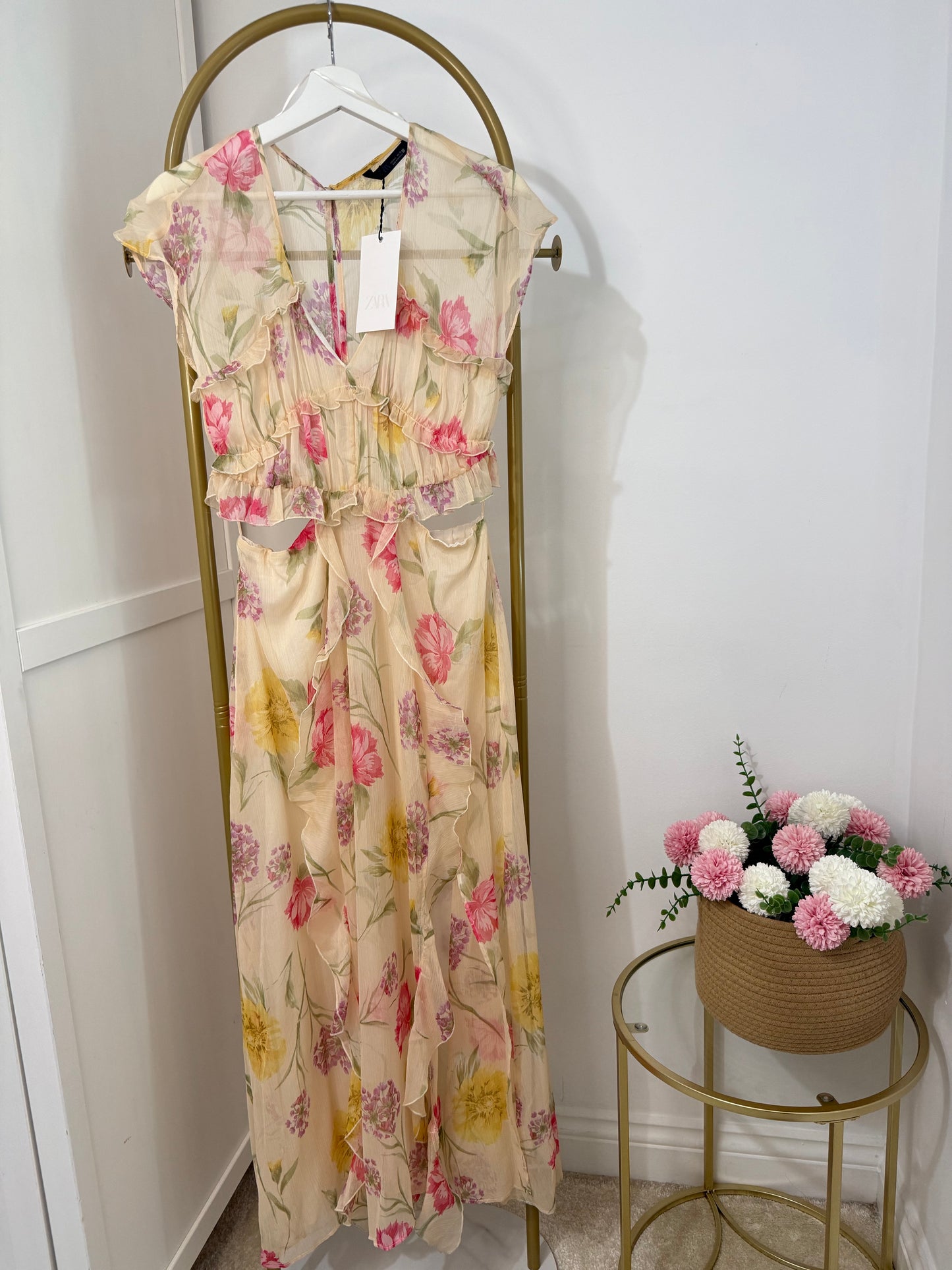 Zara Floral Midi Dress
