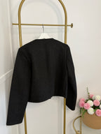     Back: Zara grey double-breasted women's jacket – back view