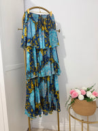 Zara Blue Bandeau maxi dress 3001/119