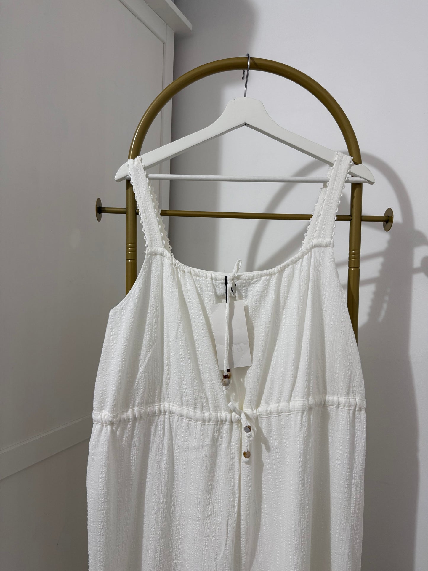 Zara White Midi Dress