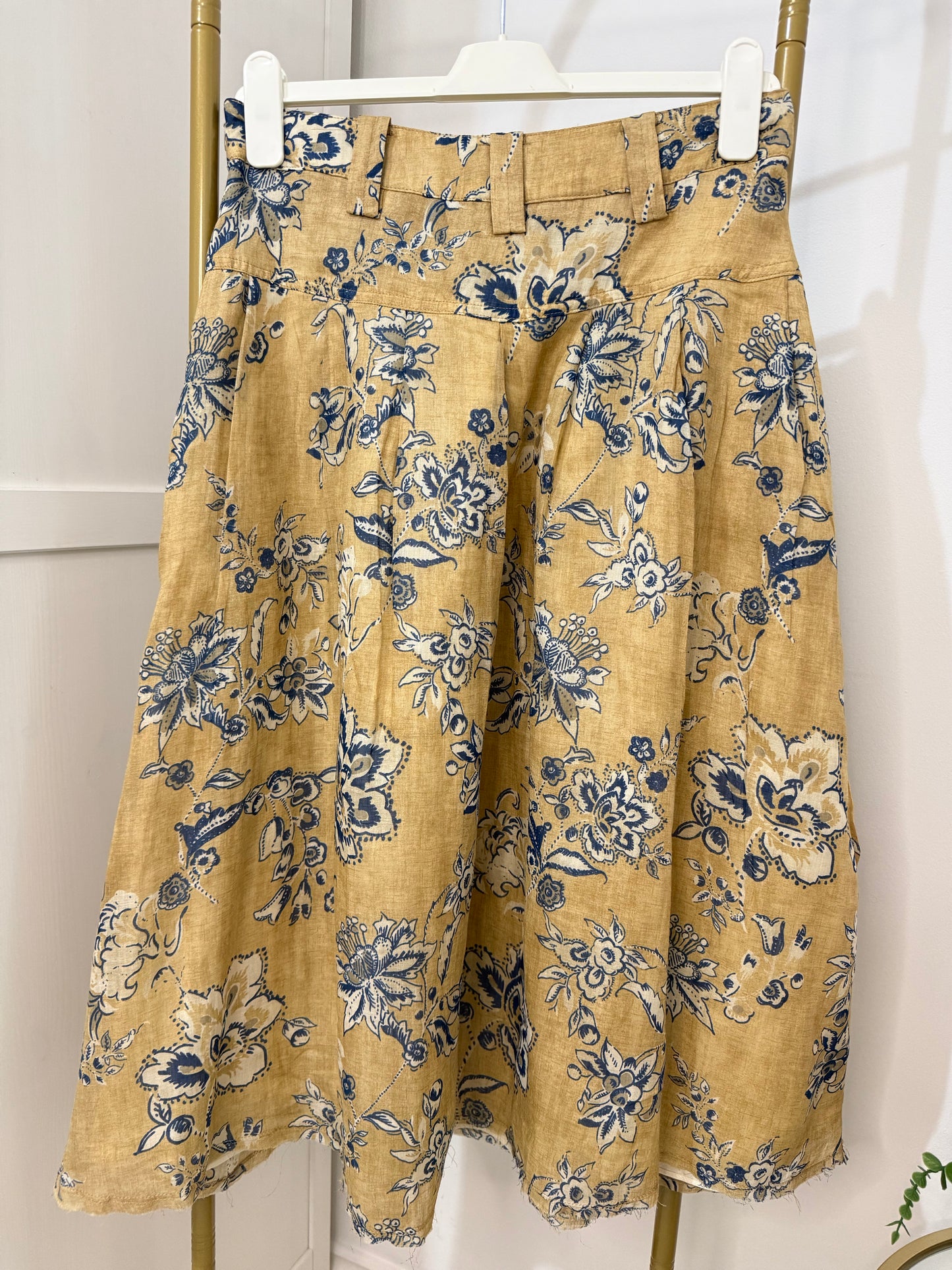 Zara Printed Midi Skirt
