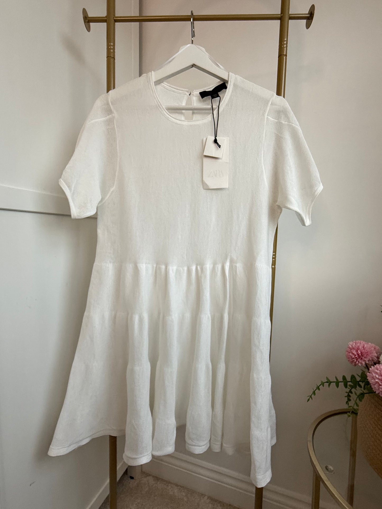 Zara White Mini Dress 0014/012