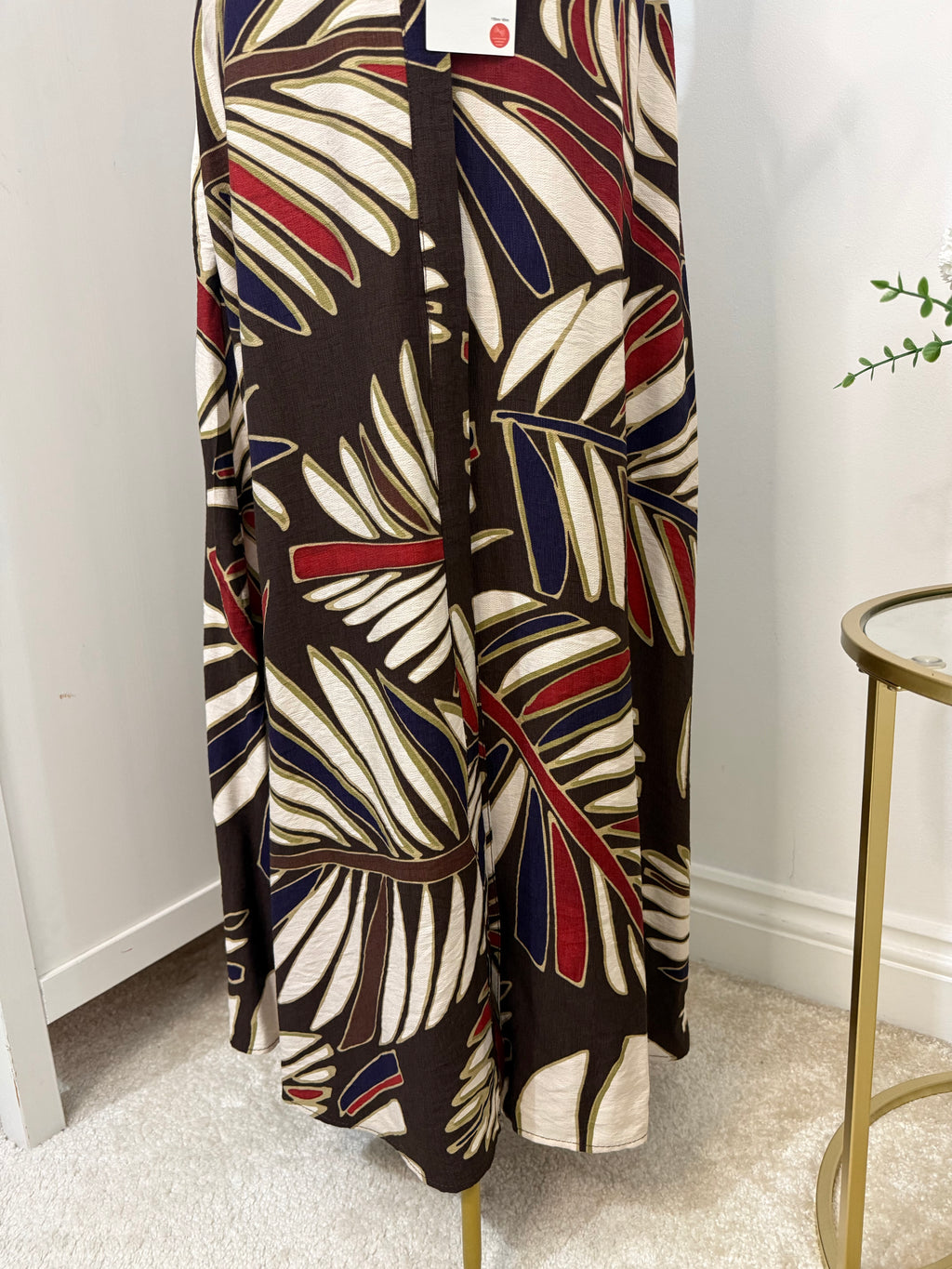 Zara Printed Belted Midi Dress 2884/207