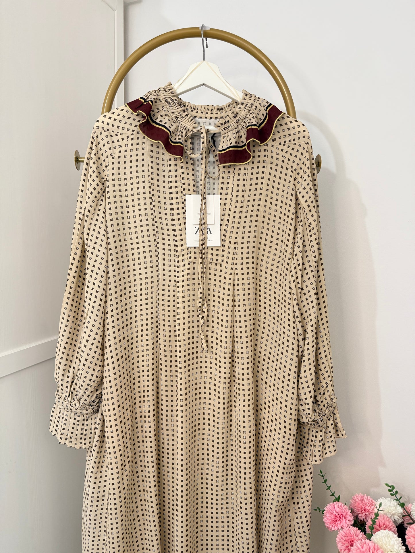Zara Studio Printed Midi Dress