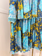 Zara Blue Bandeau maxi dress 3001/119