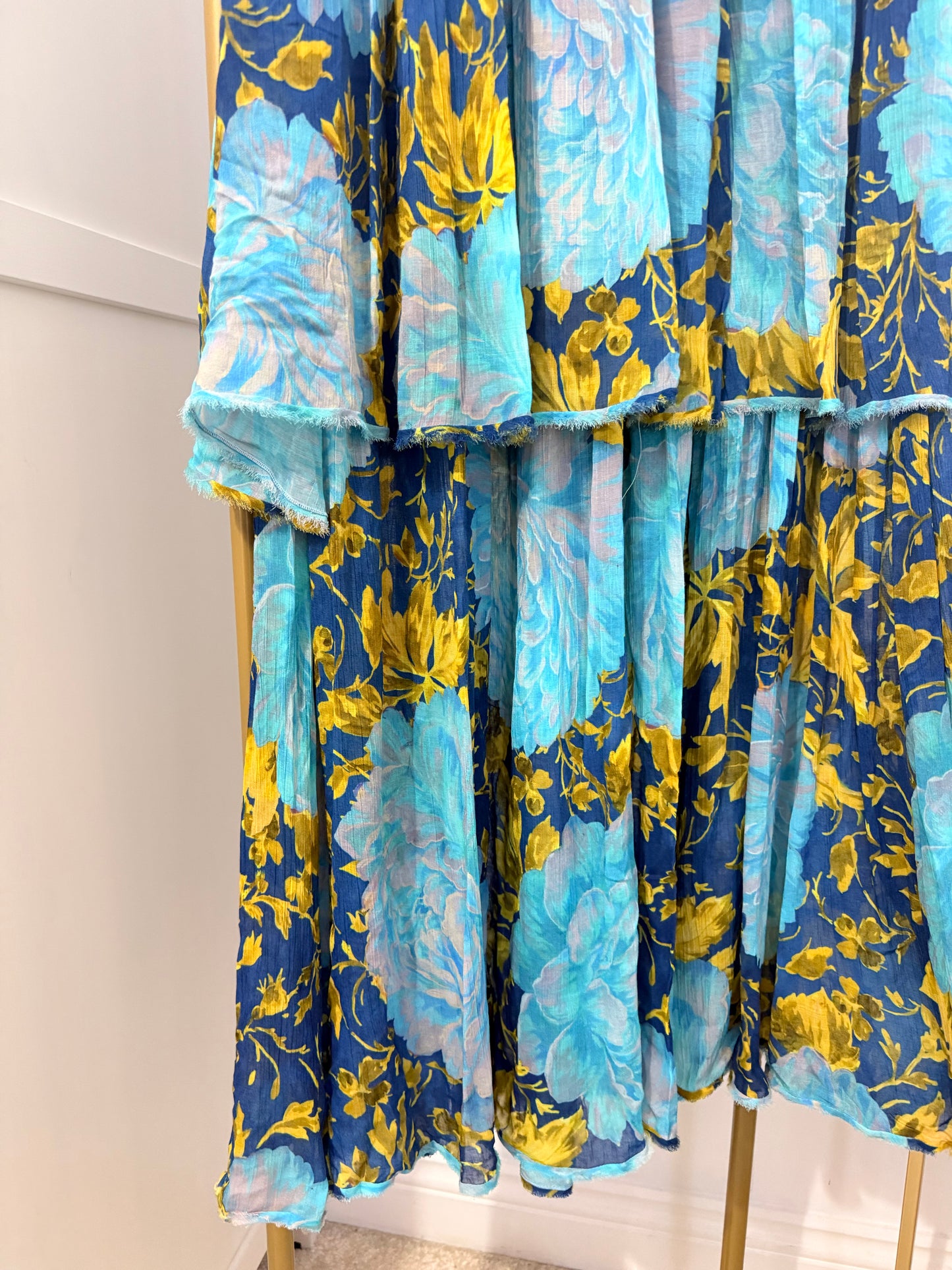 Zara Blue Bandeau maxi dress 3001/119