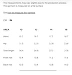     Zara jeans size guide image