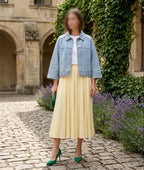 Zara Yellow Midi Skirt 4786/249